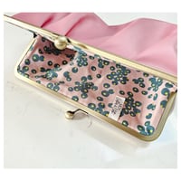 Image 3 of Pink Pleated Leather Clutch 