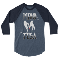 Image 4 of LOWER AZ PURO TUSA 3/4 sleeve raglan shirt