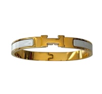 Gold&White Harley Bangle 