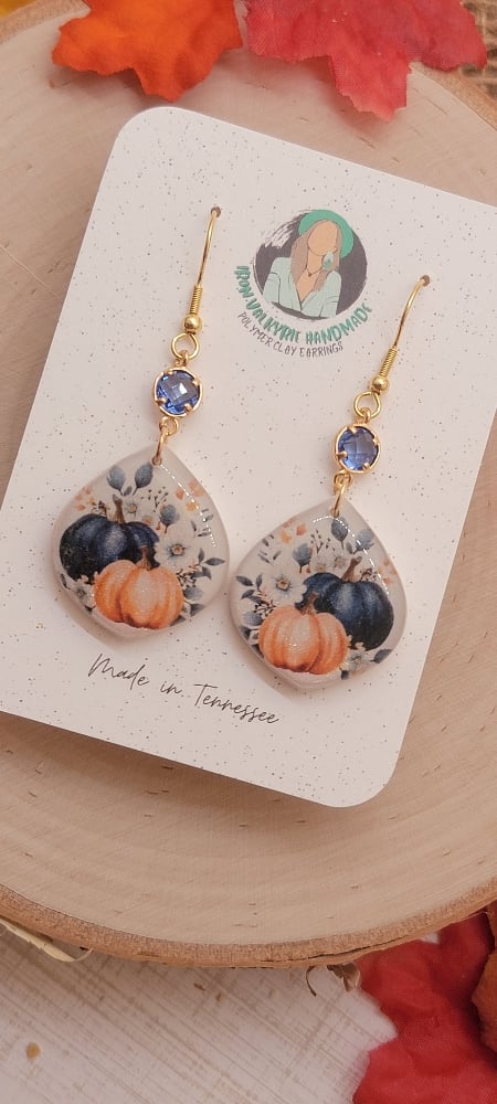 Image of Blue Pumpkin Dangles