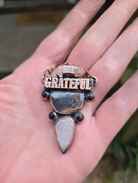 Image 4 of Electroformed GRATEFUL necklace