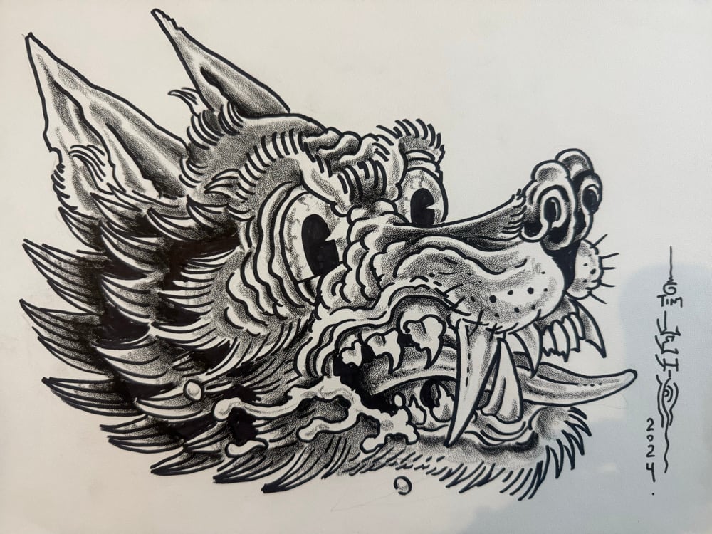 Image of Tim Lehi “Reapers & Wolves #22” Original Art