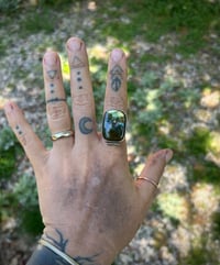 Image 2 of Labradorite statement ring size 10