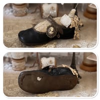 Image 4 of Handmade Vintage black mary Jane shoe Pin Cushion