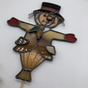 Stained Glass Scarecrow Plant Stake 