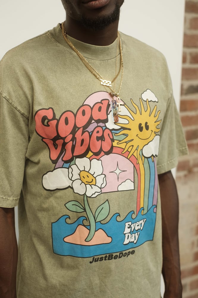 Image of Mineral Green GoodVibes T-shirt