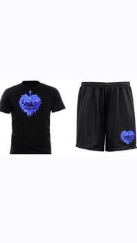 Mizzle blue bling Shorts set 