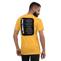 Image 3 of Unisex t-shirt Bee Kind with Autism Facts on back for person behind you