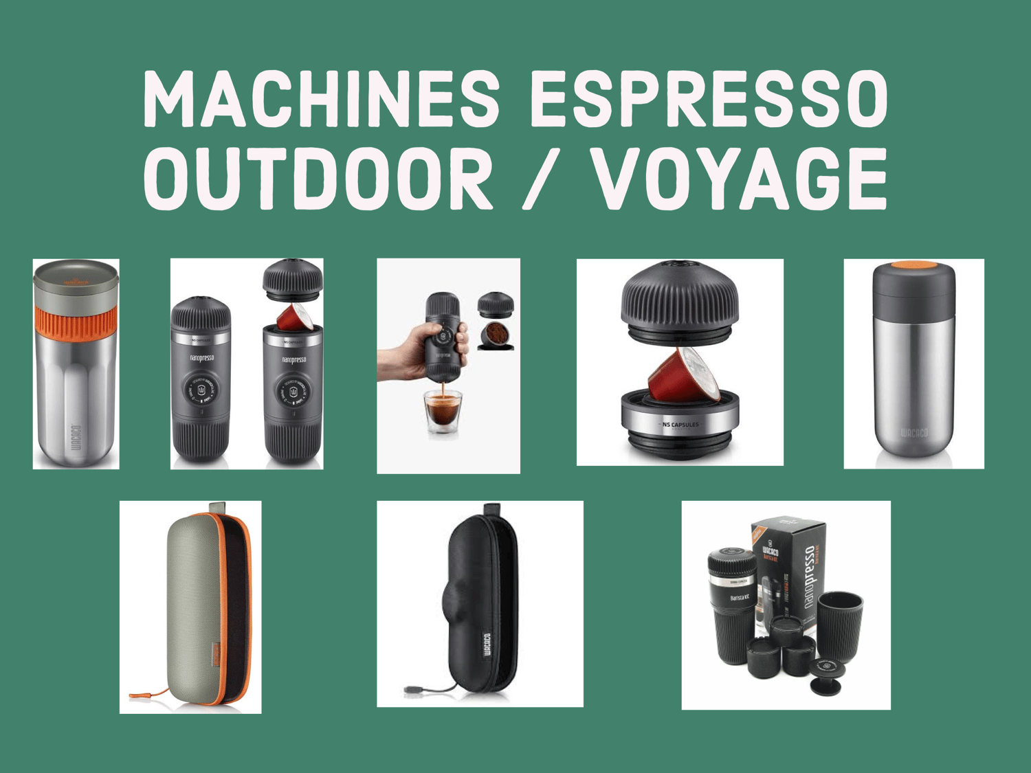 Image of Nanopresso machines à café portables et accessoires