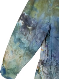 Image 7 of L 100% Cotton Twill Utility Jacket in Earthy Watercolor Ice Dye