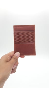 Image 19 of Leather Wallets - Olive print 