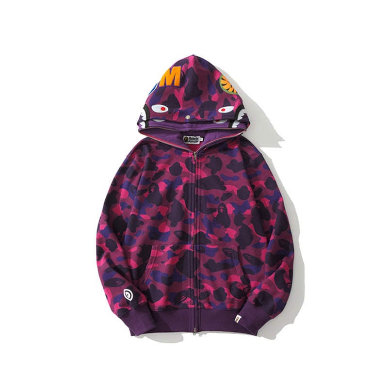 Double Hood Bape Shark Jacket | Rich Accessories