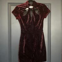 Image 1 of GUNNE SAX vintage crushed velvet dress