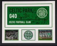 Signed Framed Celtic FC Squad Street Sign