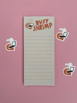 Image of Busy Shrimp Notizblock