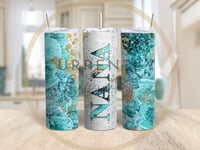 Nana Blue Floral Tumbler 