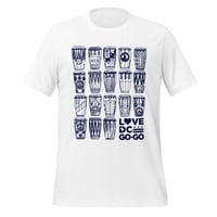 Image 2 of LOVE DC GOGO " CONGO PATTERNS" Unisex Tee Navy Blue Text (see color options)