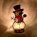 Snowman Candle Holder (a)