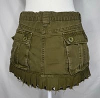 Image 1 of Pleated green cargo mini skirt ⋆｡°✩ (M)