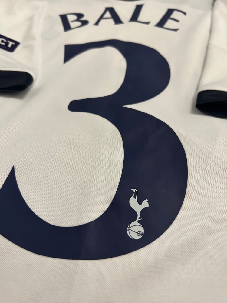 Image of Tottenham Hotspur “BALE 3” 2010/11 Home Cup Shirt + UCL patches (M)