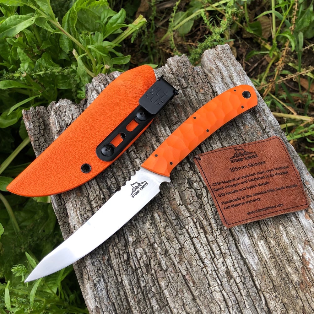 Image of 105mm Skinner Orange G10 Magnacut