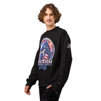 Image 3 of Oversized USA 250 Patriotic Hellfish Haven heavyweight sweatshirt