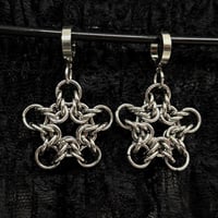Image 2 of Silver Star Earrings