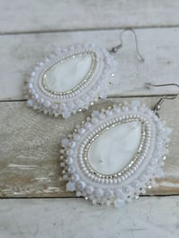 Image 2 of Winter White earrings 