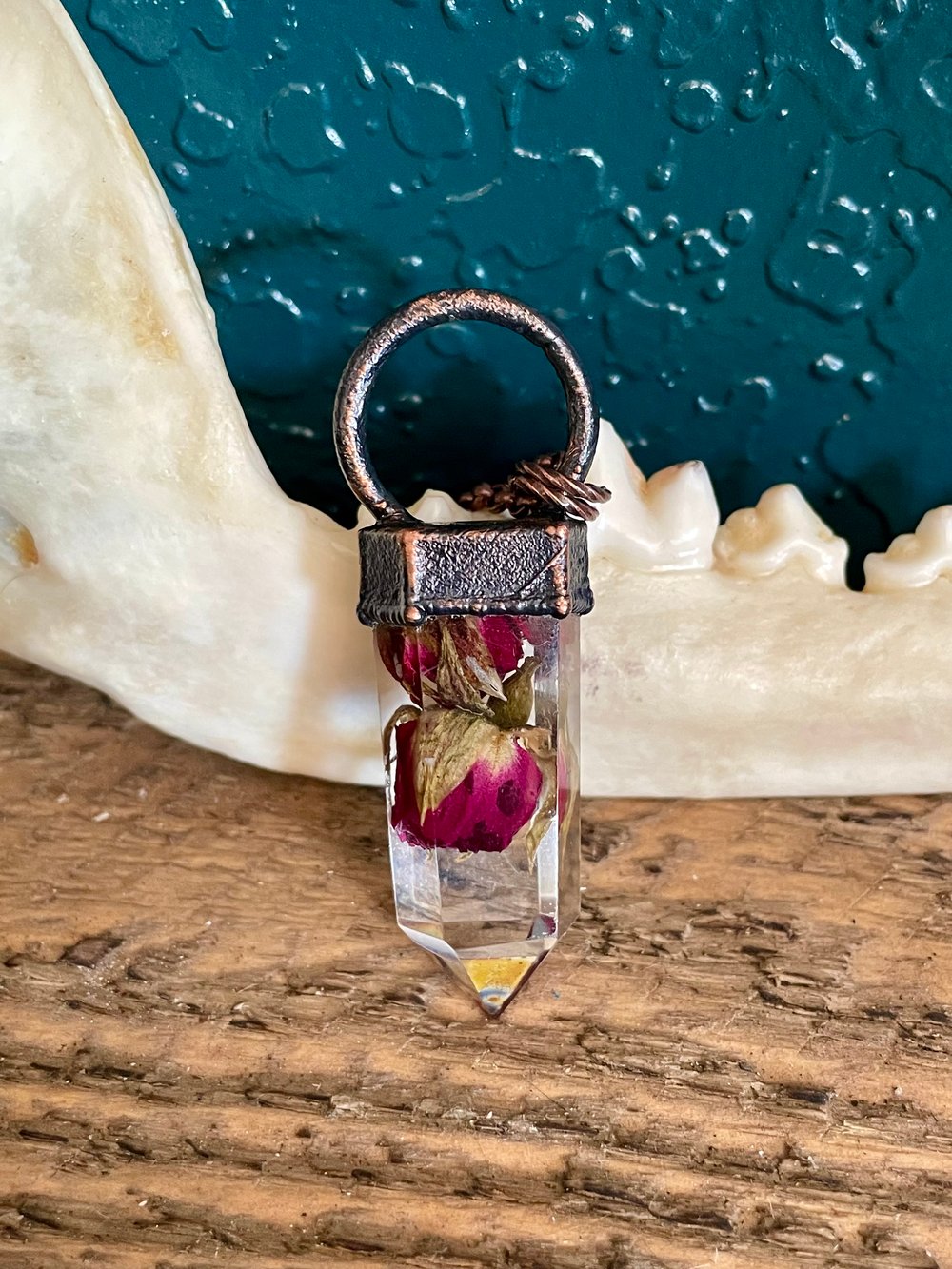 Crystal Rose Pendant 