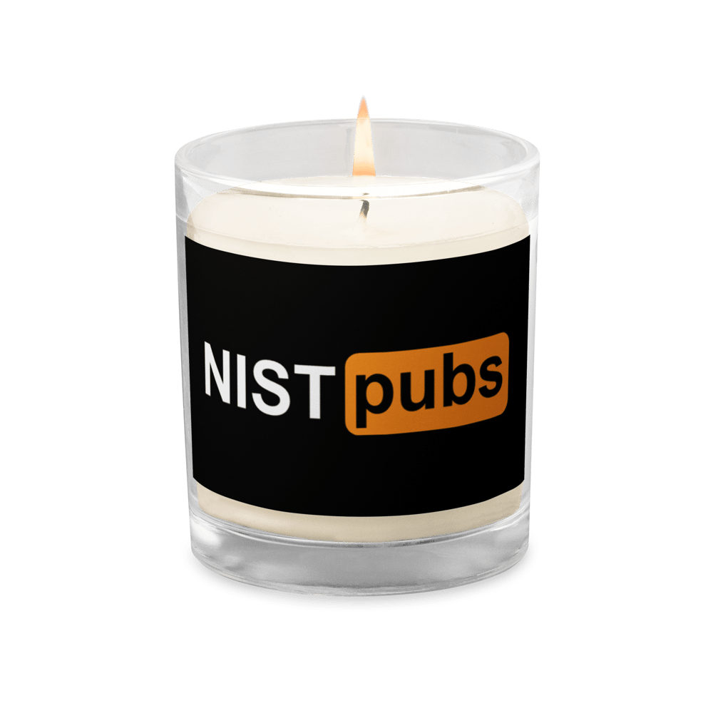 NISTPubs Glass jar soy wax candle