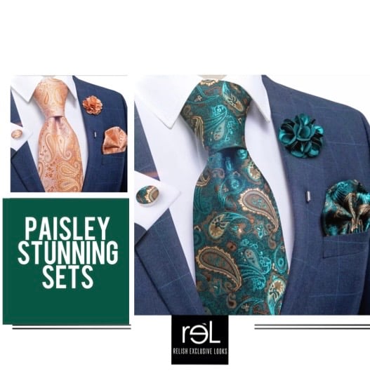 Image of Stunning Silk Paisley Sets