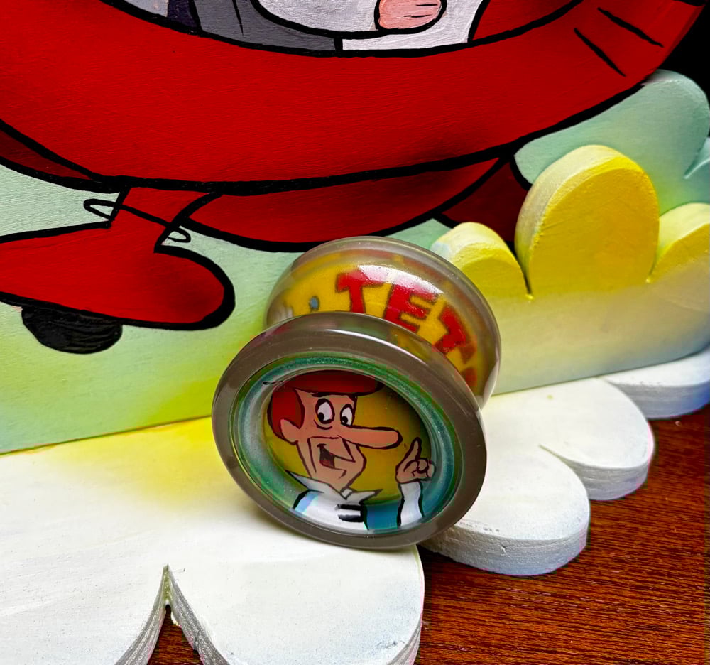 Image of Jetsons Duncan Freehand GLOW Yo-Yo with Custom Display