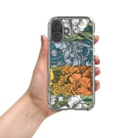 Image 11 of Art Nouveau Inspired Colorful Quartet Boho Hippie Floral Sketch Clear Case for iPhone®