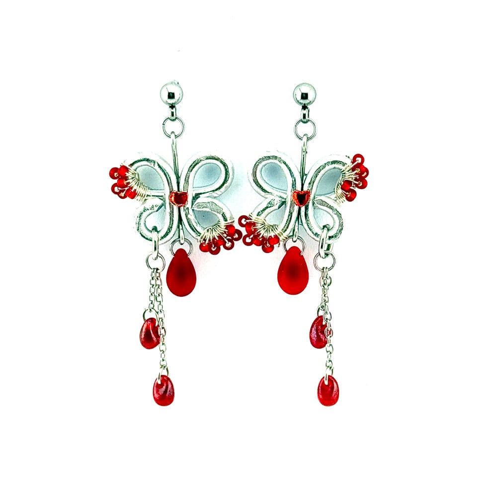 Image of Ruby Red Earrings