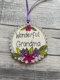 Image 1 of wonderful Grandma Wooden Hanging