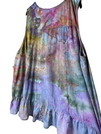 Image 9 of ♻️ UPCYCLED 3X Plus Cotton Top in Muted Watercolor Ice Dye