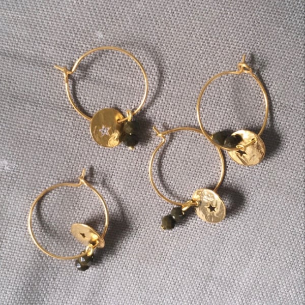 Image of MINI MEDAL earrings 