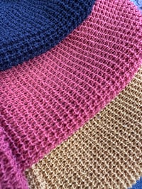 Image 7 of Waffle Cuff Beanie