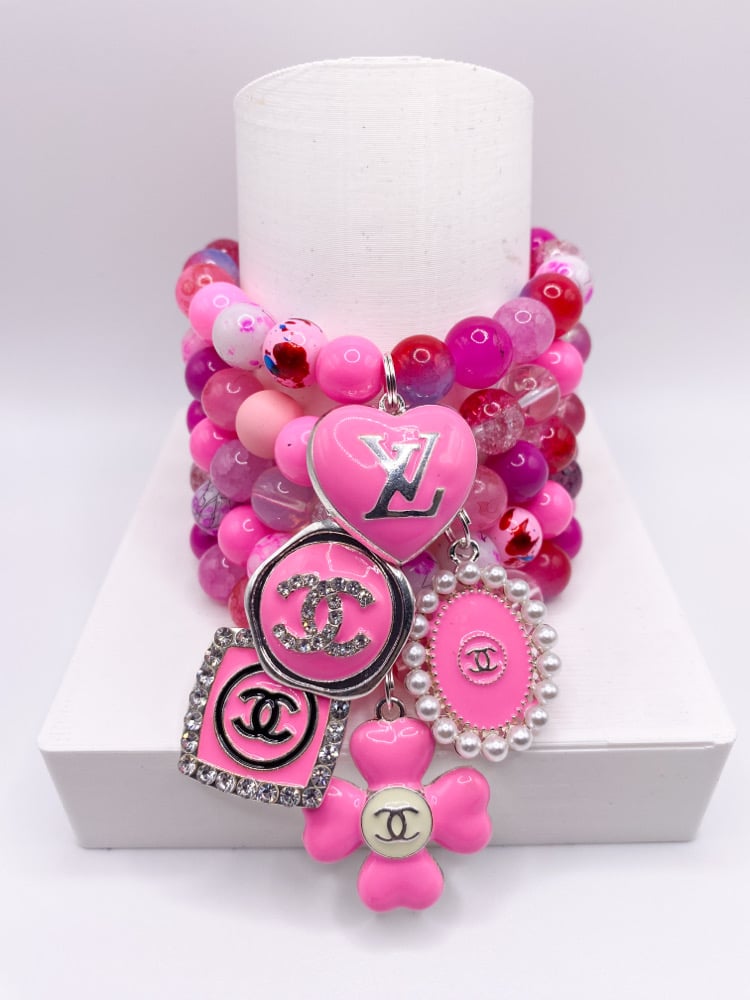 Image of Pink Silver Singles (1pc)