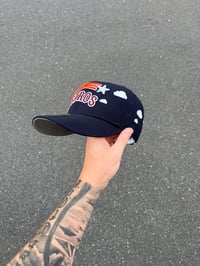 Image 2 of TRI TONE PARTLY CLOUDY NAVY HOUSTON ASTROS CUSTOM FITTED CAP