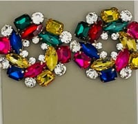 Stud Multi Bling Earrings