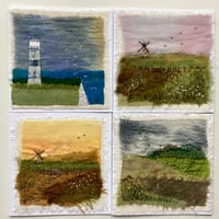 Image 1 of Original hand-stitched greetings card