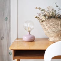 Image 1 of Lampes Ceramique & Verre Rose 