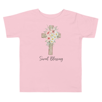 Image 2 of Toddler girls Short Sleeve Tee (Sweet blessings!)