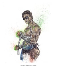 Image 1 of Johnny Cage Mortal Kombat Signed Art Print