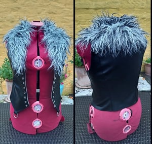 Image of Vest with fauxfur collar S/M & M/L