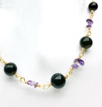 Image 1 of Obsidian Amethyst  Choker •  Shielding and Protective