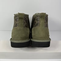 Image 3 of UGG NEUMEL GORE TEX MENS KIDS CHUKKA BOOTS SIZE 6 SUEDE WATERPROOF WOOL GREEN BLACK NEW