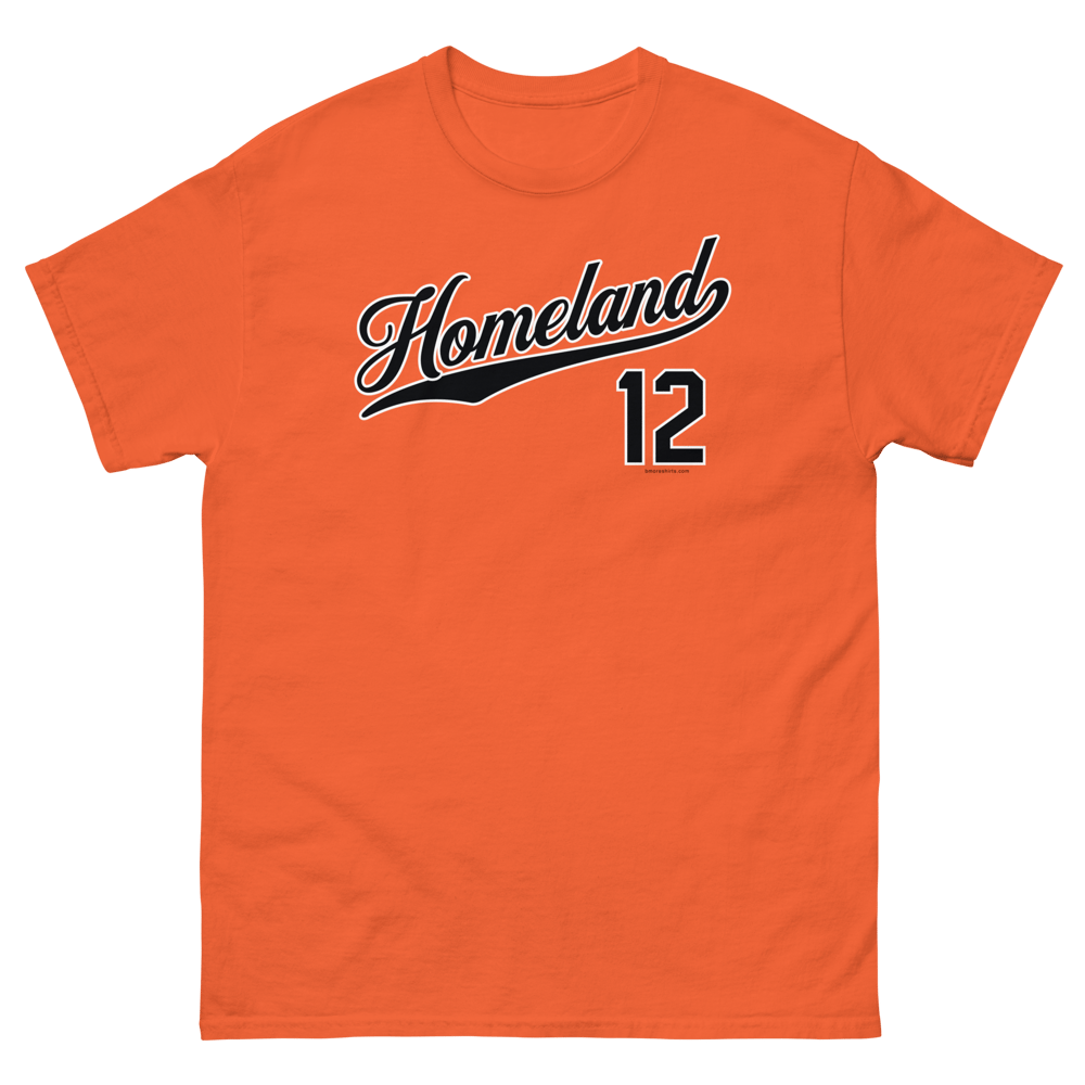 Image of Homeland Baltimore T-Shirt 21212 Mens (Orange)