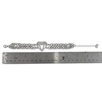 Image 3 of silver diamond bracelet